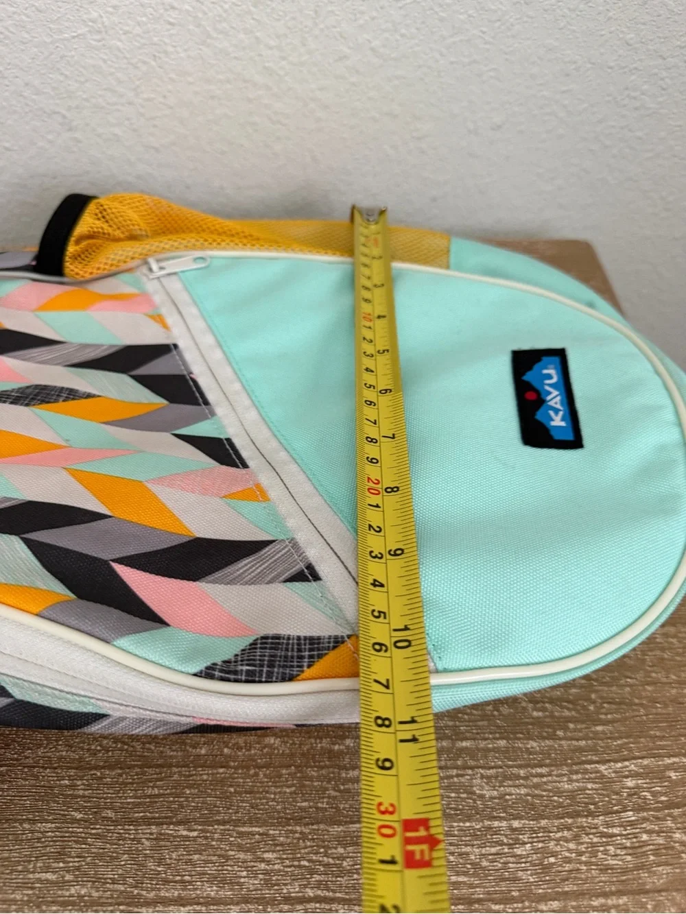 KAVU Paxton Pack Sling Bag Coastal Blocks Hiking Crossbody Rope Bag